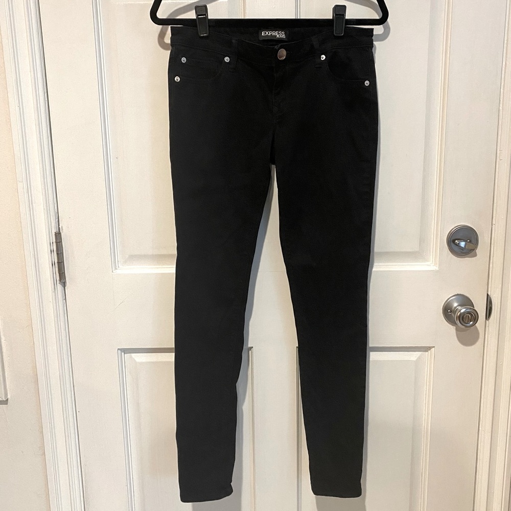 Skinny Express Jeans with a mid rise. So soft!